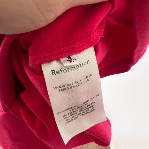Reformation Tyra Hot Pink Knit Maxi Dress In Corvette S - Picture 6 of 7